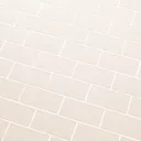 Vernisse Off white Gloss Ceramic Wall Tile, Pack of 80, (L)150mm (W)75.4mm