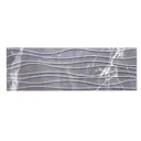 Elegance Grey Gloss 3D decor Marble effect Ceramic Wall Tile, Pack of 7, (L)600mm (W)200mm