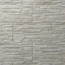 Shaded slate Grey Matt 3D decor Stone effect Porcelain Wall Tile, Pack of 6, (L)600mm (W)300mm