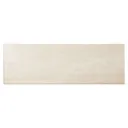 Soft travertin Beige Gloss Stone effect Ceramic Indoor Wall Tile, Pack of 9, (L)600mm (W)200mm
