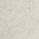 Real tumbled travertine Beige Natural stone Mosaic tile sheet, (L)310mm (W)285mm