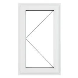 GoodHome Clear Double glazed White uPVC LH Window, (H)1190mm (W)610mm