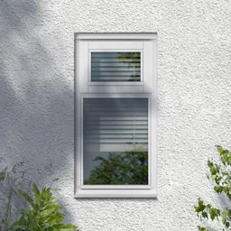 GoodHome Clear Double glazed White Top hung Window, (H)1045mm (W)625mm