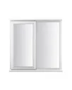 GoodHome Clear Double glazed White Left-handed LH Window, (H)895mm (W)1195mm