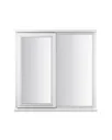 GoodHome Clear Double glazed White Left-handed LH Window, (H)895mm (W)910mm
