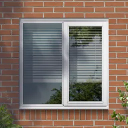 GoodHome Clear Double glazed White Left-handed LH Window, (H)1045mm (W)1195mm