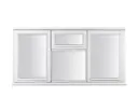 GoodHome Clear Double glazed White Top hung Window, (H)1045mm (W)1765mm