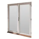 GoodHome Clear Double glazed White Hardwood Reversible Patio door & frame, (H)2094mm (W)1194mm