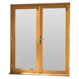 GoodHome Clear Double glazed Hardwood Reversible Patio door & frame, (H)2094mm (W)1194mm