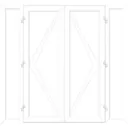 GoodHome Clear Double glazed White uPVC External Patio door & frame, (H)2090mm (W)2690mm