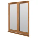 GoodHome Clear Double glazed Hardwood Right-hand Patio door & frame, (H)2094mm (W)1494mm