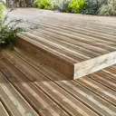 GoodHome Lemhi Green Pine Deck board (L)4.8m (W)144mm (T)27mm