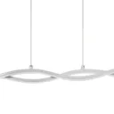 Alani Chrome effect 2 Lamp Pendant ceiling light