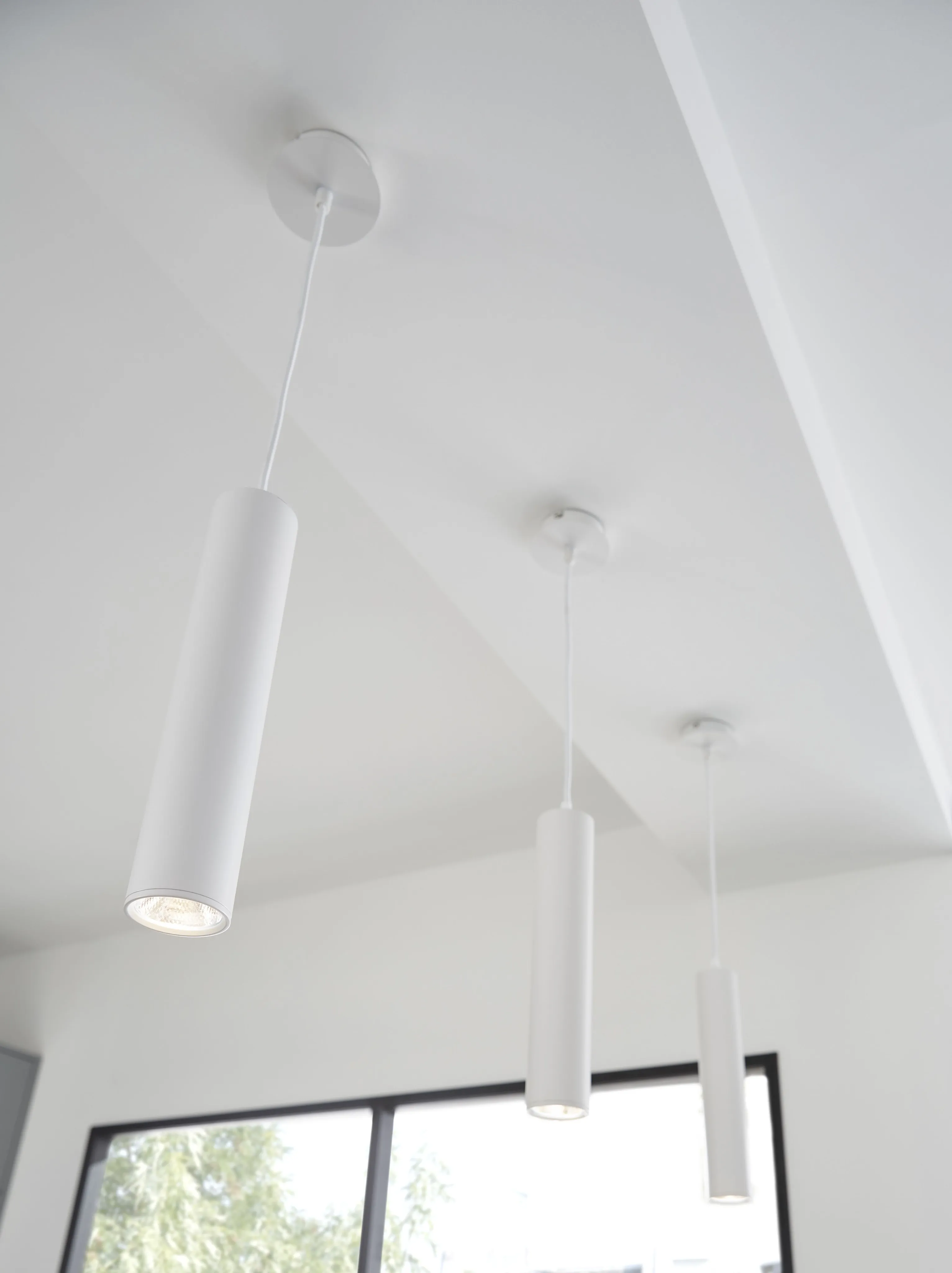 Suartone Matt White Pendant ceiling light, (Dia)60mm