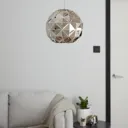 Edasich Chrome effect Pendant ceiling light, (Dia)300mm