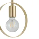 Kaitains Brushed Gold Gold effect Pendant ceiling light, (Dia)200mm