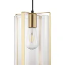 Saiphi Gold effect Pendant ceiling light, (Dia)185mm