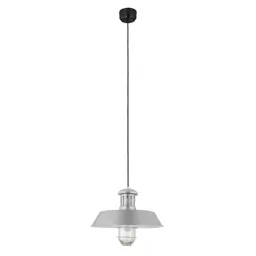 Genly Silver effect Pendant ceiling light, (Dia)390mm