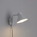 Masoala Matt White Plug-in Wall light