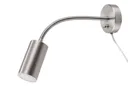 Lignit Chrome effect Plug-in Wall light