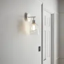 Calaneo Matt Clear & white Wall light