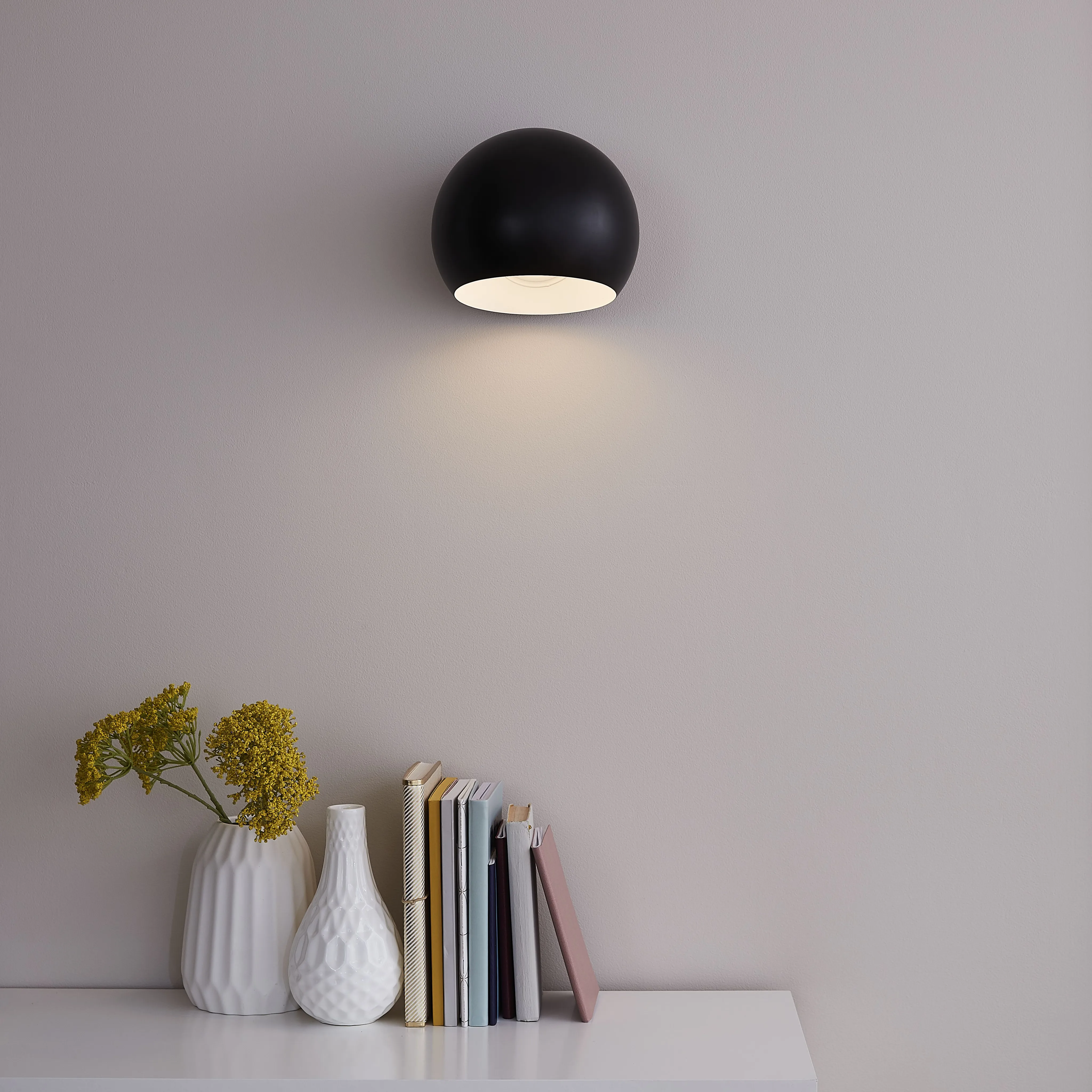 Zosca Matt Black Wall light