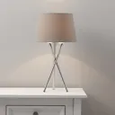 GoodHome Gooban Chrome effect Floor & table lamp