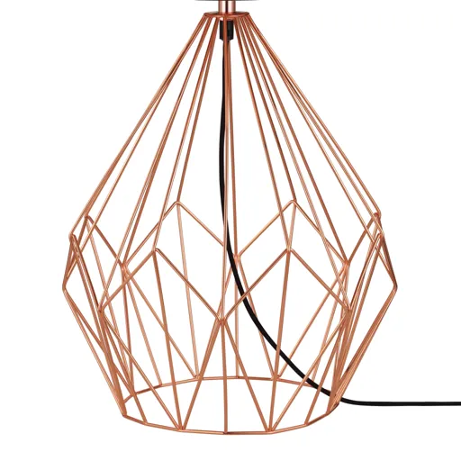GoodHome Vertree Copper effect Table light