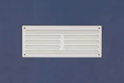 Timloc Internal Louvre Grille Vent with Flyscreen 9x3 White Plastic