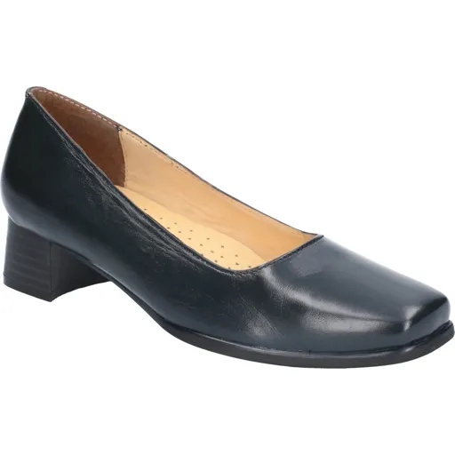 Amblers Walford Ladies Shoes Wide Fit Court - Navy, Size 3