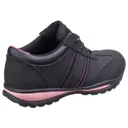 Amblers Safety FS47 Heat Resistant Lace Up Safety Trainer - Black / Pink, Size 3