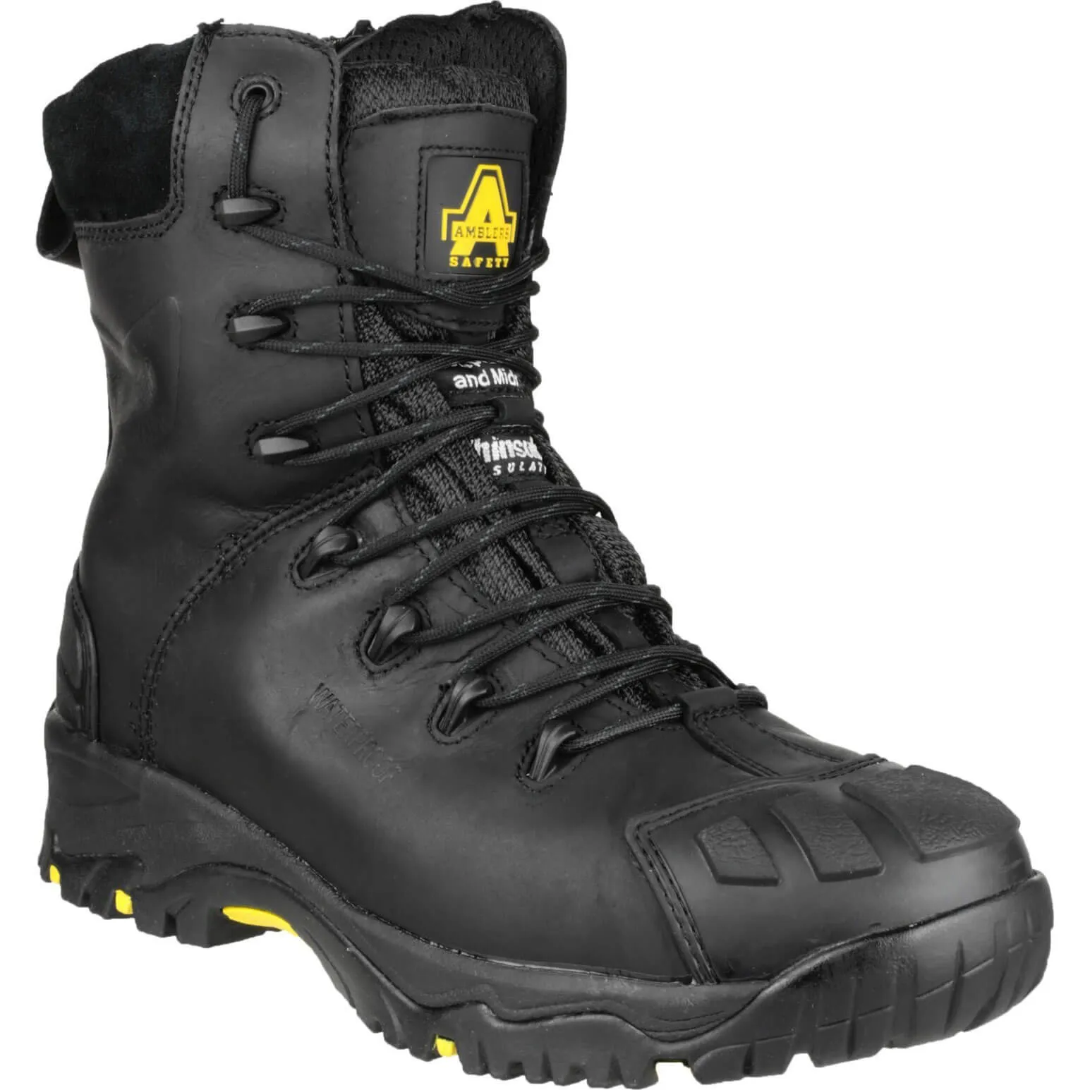 Amblers Mens Safety FS999 Hi Leg Composite Safety Boots - Black, Size 10