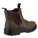 Amblers Mens Safety FS128 Hardwearing Pull On Safety Dealer Boots - Brown, Size 15