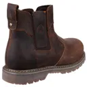 Amblers Safety Pull On Dealer Safety Boots - Brown, Size 4