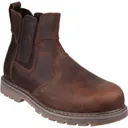 Amblers Safety Pull On Dealer Safety Boots - Brown, Size 5