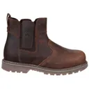 Amblers Safety Pull On Dealer Safety Boots - Brown, Size 5