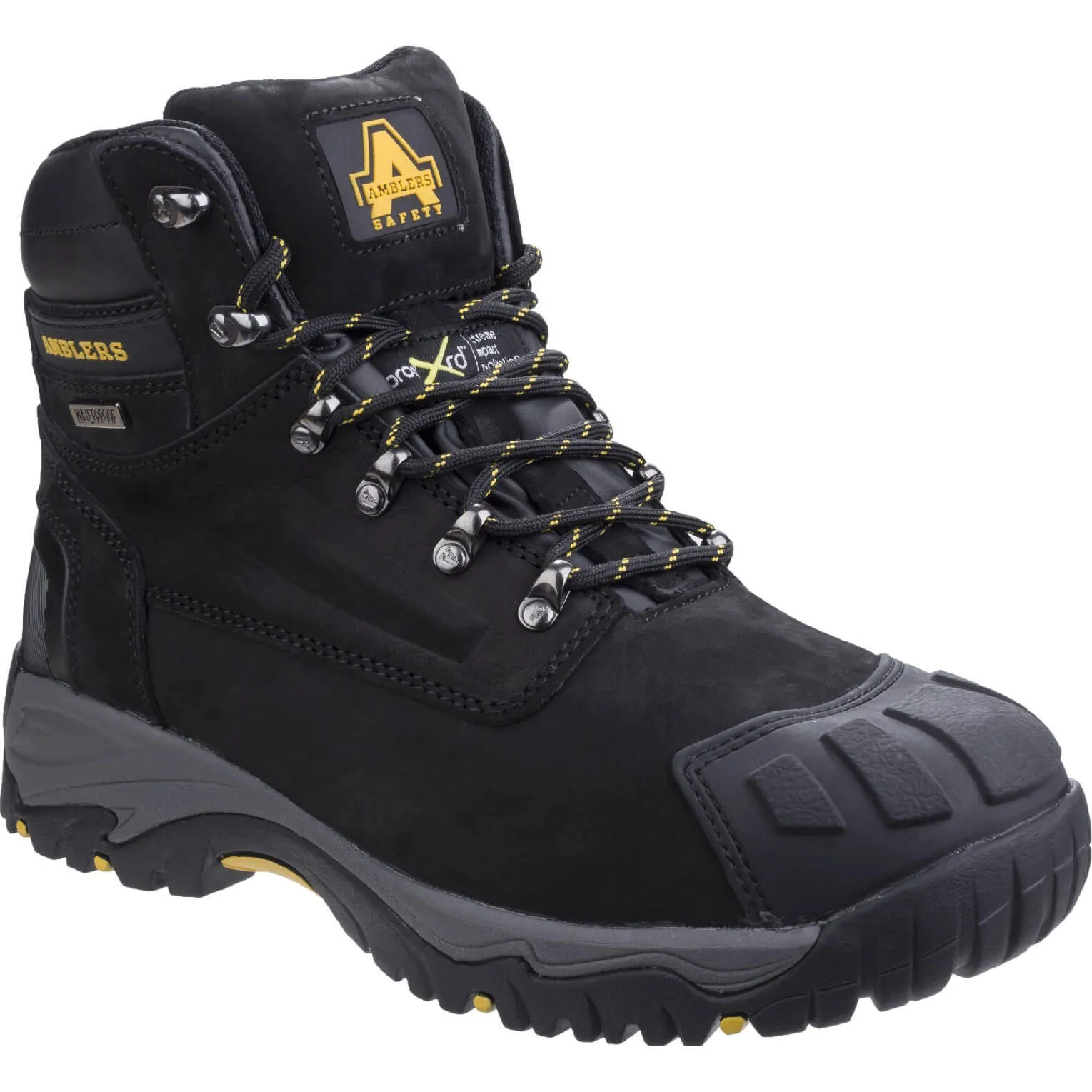 Amblers Mens Safety FS987 Metatarsal Protection Waterproof Safety Boots - Black, Size 12