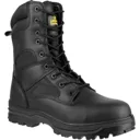Amblers Mens Safety FS009C Water Resistant Hi-Leg Safety Boots - Black, Size 4