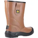 Amblers Mens Safety FS142 Water Resistant Safety Rigger Boots - Tan, Size 5