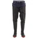 Amblers Safety Rhone Thigh Safety Wader - Black / Red, Size 6.5