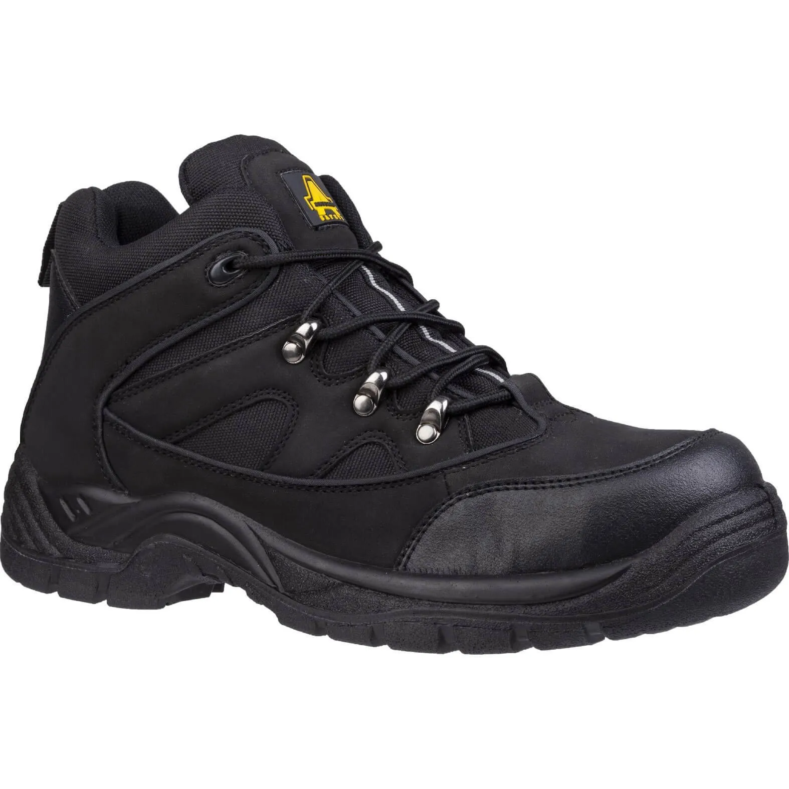 Amblers Mens Safety FS151 Vegan Friendly Safety Boots - Black, Size 8