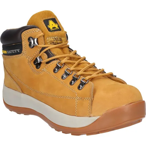 Amblers Mens Safety FS122 Hardwearing Safety Boots - Honey, Size 7