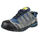 Amblers Safety FS34C Metal Free Lightweight Lace Up Safety Trainer - Blue, Size 11