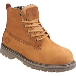 Amblers Ladies Safety FS103 Goodyear Welted Safety Boots - Honey, Size 3
