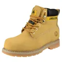 Amblers Mens Safety FS7 Goodyear Welted Safety Boots - Honey, Size 4