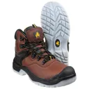 Amblers Mens Safety FS197 Shock Absorbing Waterproof Safety Boots - Brown, Size 6