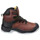 Amblers Mens Safety FS197 Shock Absorbing Waterproof Safety Boots - Brown, Size 8