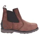 Amblers Mens Safety As148 Sperrin Lightweight Waterproof Pull On Dealer Safety Boots - Brown, Size 11