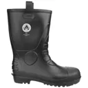 Amblers Mens Safety FS90 Waterproof Pvc Pull On Safety Rigger Boots - Black, Size 9