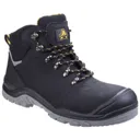 Amblers Mens Safety As252 Lightweight Water Resistant Leather Safety Boots - Black, Size 8